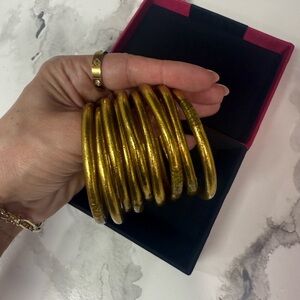 BuDhaGirl Gold all weather bangles